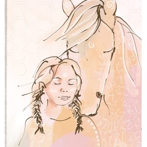 Paard en het Meisje l Canvas